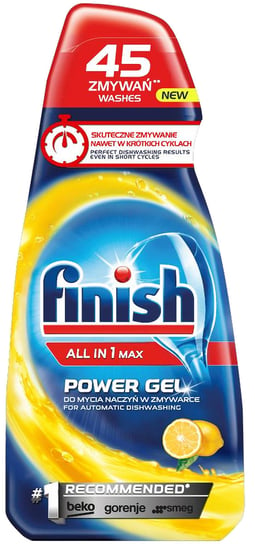 Finish Power Gel Lemon Żel do mycia naczyń w zmywarce 900 ml FINISH