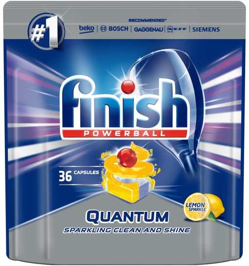 Finish Quantum Max Kapsułki do zmywarki 36 szt. cytrynowe FINISH