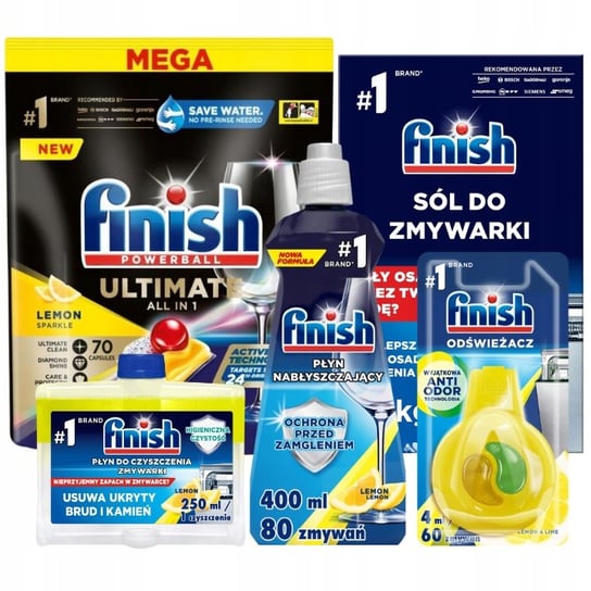 Finish Zestaw Ultimate 70 Lemon 5 elementów Reckitt Benckiser