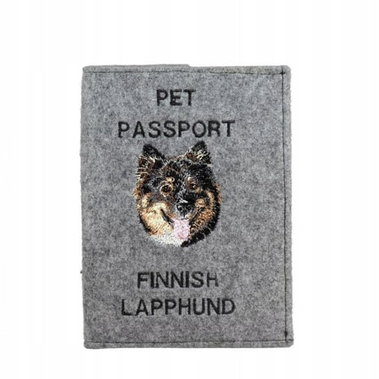 Fiński lapphund Haftowany pokrowiec na paszport Inna marka