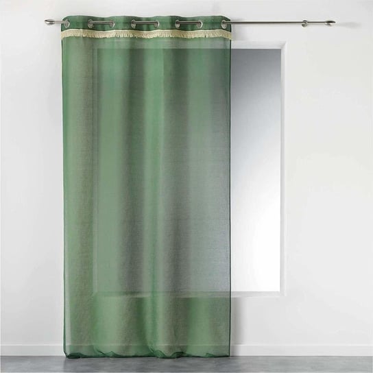 Firana gotowa na przelotkach FRANGY, 140 x 240 cm, zielona Douceur d'intérieur