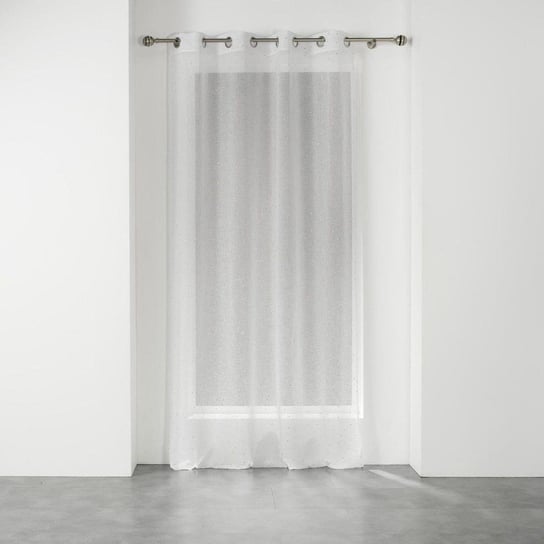 Firana okienna na przelotkach ELEA, 140 x 240 cm, biało-srebrna Douceur d'intérieur
