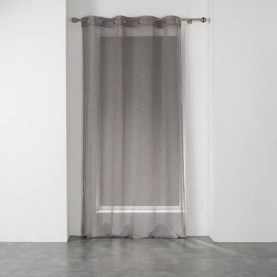 Firana okienna na przelotkach ELEA, 140 x 240 cm, szaro-srebrna Douceur d'intérieur