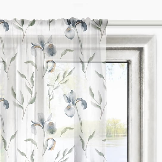 Firana SPRING wzór SP18 | irysy 140 x 280 cm Decordruk