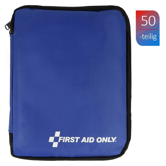 FIRST AID ONLY Apteczka 50-elementowa, z suwakiem, niebieska First Aid Only