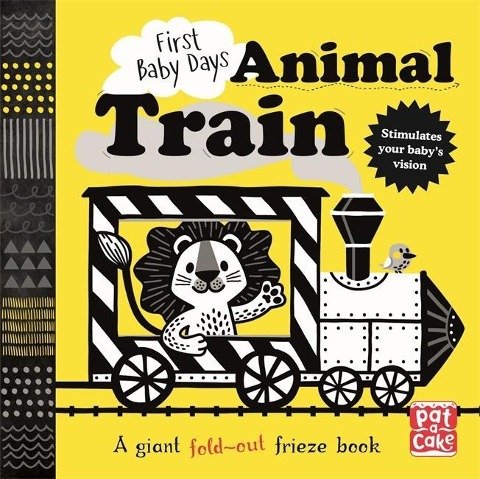 First Baby Days. Animal Train. A high-contrast, fold-out board book Opracowanie zbiorowe