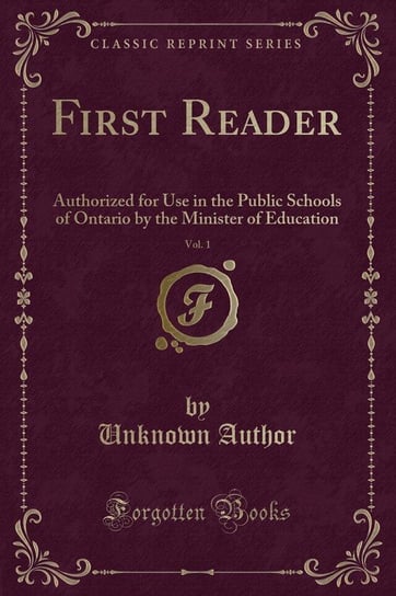 First Reader, Vol. 1 Author Unknown