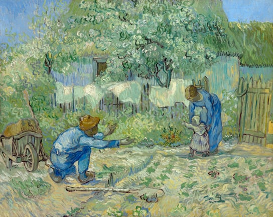 First Steps, after Millet, Vincent van Gogh - plakat 50x40 cm Galeria Plakatu