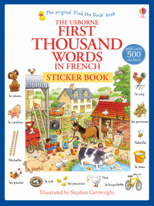 First Thousand Words in French Sticker Book Amery Heather