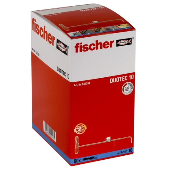 Fischer Zestaw nylonowych kołków uchylnych DUOTEC 10, 50 szt. FISCHER