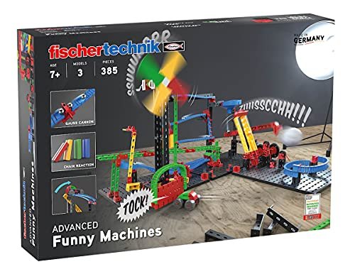 fischertechnik 551588 Zestaw reakcji łańcuchowej Advanced Funny Machines od 7 lat, wielokolorowy Funko