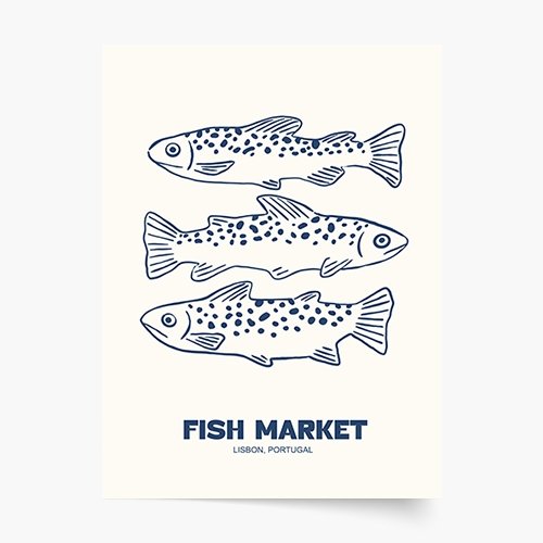 Fish Market Plakat Premium 70x100 Empik Foto