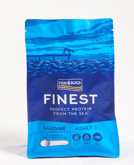 Fish4Dogs Finest Sardine Complete sucha karma dla psów ras dużych 12kg FISH4DOGS