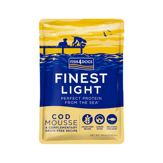 Fish4Dogs Mokra Finest Light Cod Mousse 100G FISH4DOGS