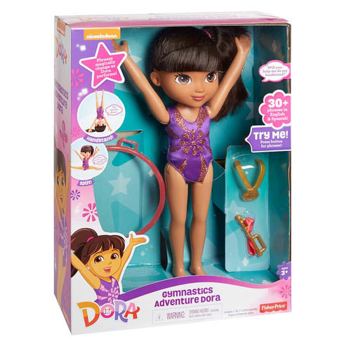 Fisher Price, Dora, lalka interaktywna Dora Supergimnastyczka, DTG62 Fisher Price