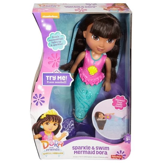 Fisher Price, Dora poznaje świat, lalka pływająca Dora-syrenka Fisher Price