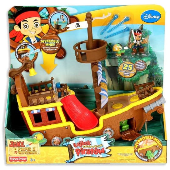 Fisher Price, Jake i Piraci z Nibylandii, figurka Gadający statek piratów Łajbek, Y3041 Fisher Price