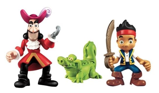 Fisher Price, Jake i Piraci z Nibylandii, figurki Jake, Kapitan Hak i Krokodyl, 3 szt. Fisher Price