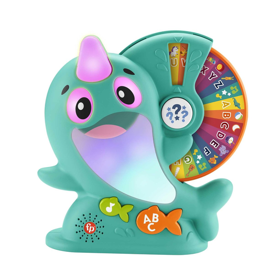 LK Narwhal-Ge – Jouet D’éveil Musical Et Lumineux – Alphabet, Vocabulaire, Comptage – Plus De 135 Sons Et Phrases – Dès 3 Ans
