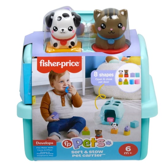 Fisher-Price, Pets Sorter Transporter z klockami, HTW93 Fisher Price