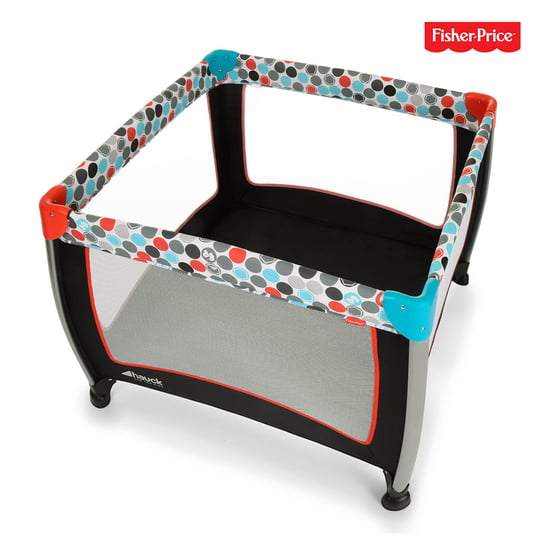 Fisher Price, Play n Relax Square, Kojec, Gumball Black Fisher Price