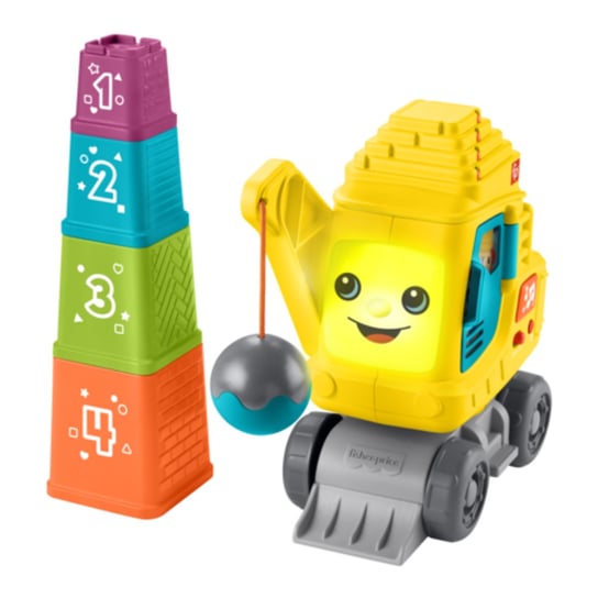 Fisher-Price Wesoły dźwig „Układaj i licz” Mattel