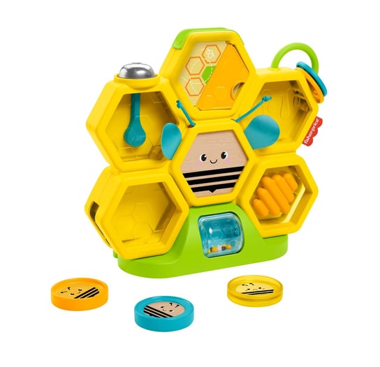 Fisher-Price, zabawka edukacyjna Kolorowe zwierzątka Pracowita Pszczółka, GJW27 Fisher Price