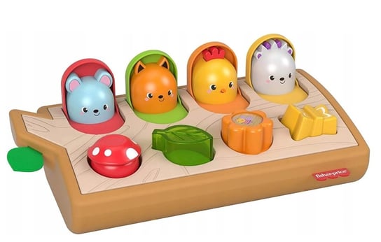 Fisher-Price, zabawka edukacyjna Kolorowe zwierzątka Wyskakujący przyjaciele Fisher Price