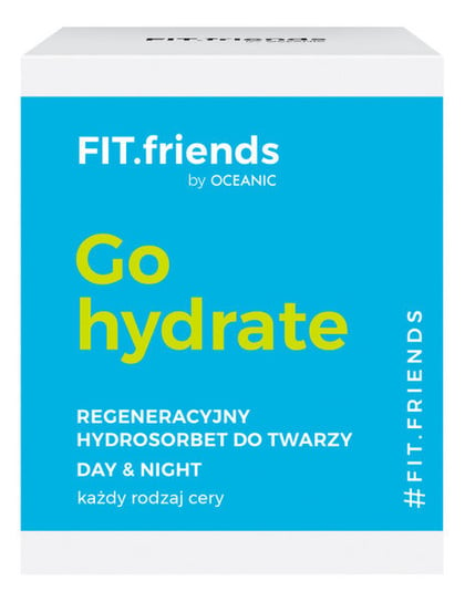 FIT.Friends, Go hydrate, regeneracyjny hydrosorbet do twarzy na dzień na noc, 50 ml FIT.friends