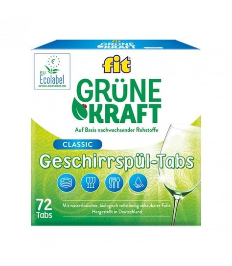 Fit GrüneKraft tabletki do zmywarki 72 Kraft