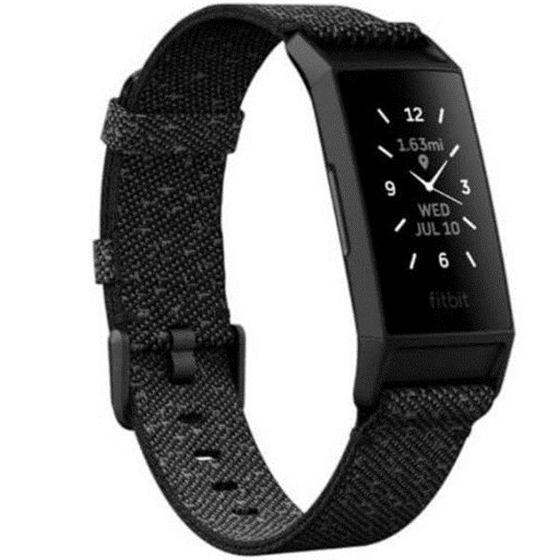 Fitbit, Opaska sportowa, Charge 4 (NFC), SE black/granite reflective woven Fitbit