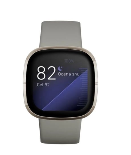Fitbit Sense, Sage Grey/Silver Stainless Steel Fitbit