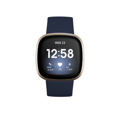 Fitbit, Smartwatch, Versa 3, złoty/granatowy Fitbit