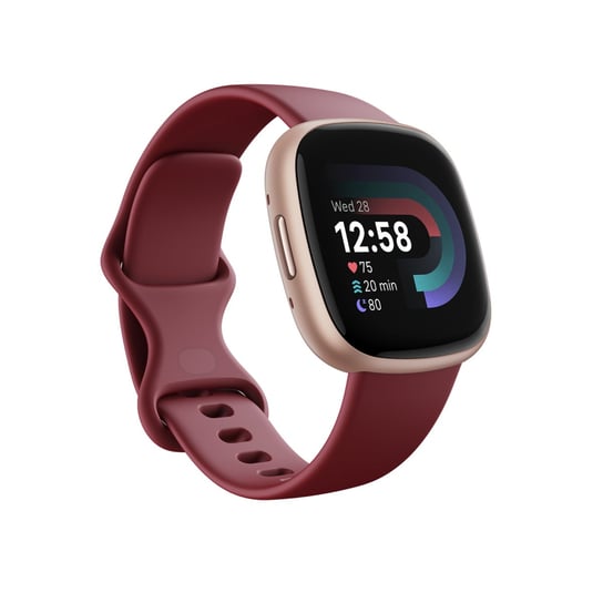 Fitbit, Smartwatch, Versa 4, Beet/Copper Rose Fitbit