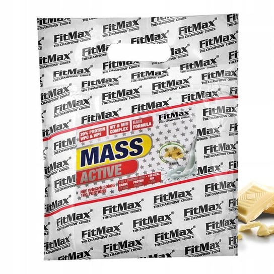 FITMAX MASS ACTIVE 5000g GAINER 100% BIAŁKO WĘGLOWODANY MASA WPC MASS UP Fitmax