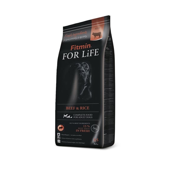 Fitmin For Life Adult Beef & Rice sucha karma dla psa 2,5 kg FITMIN