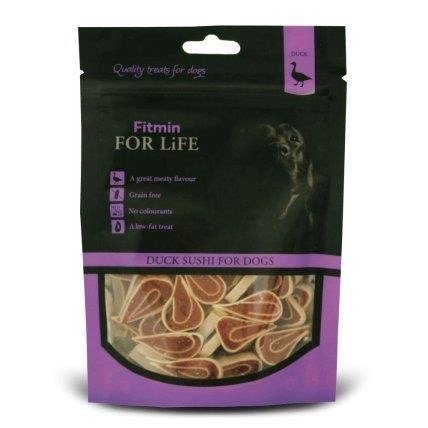 FITMIN For Life dog treat duck sushi 70g FITMIN