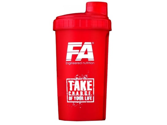 Fitness Authority, Shaker Take C.H.A.R.G.E. Of Your Life, czerwono-biały, 700 ml Fitness Authority