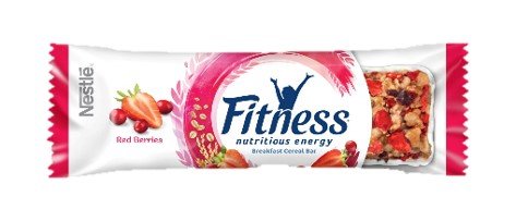 Fitness Red Berries, baton zbożowy z żurawiną i truskawkami, 23,5 g Fitness