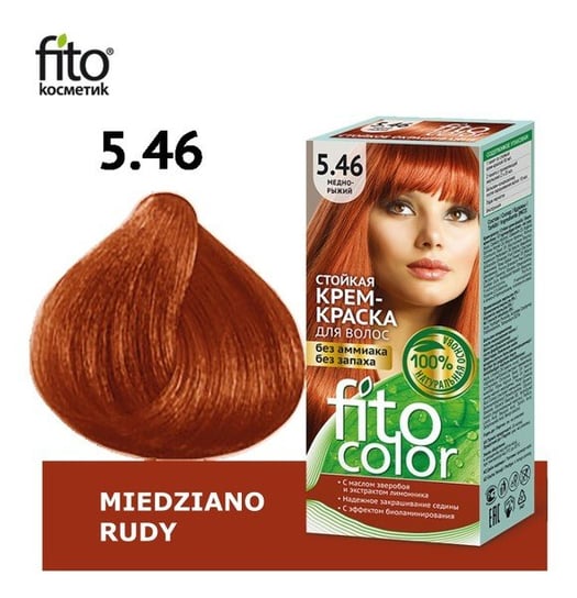Fito Cosmetiks, FitoColor, farba do włosów w kremie, 5,46 Miedziano Rudy Fitocosmetic