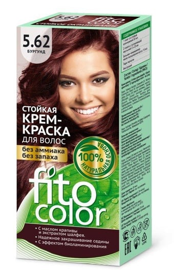 Fitocosmetics, Fitocolor, farba-krem do włosów 5.62 Burgund Fitocosmetics