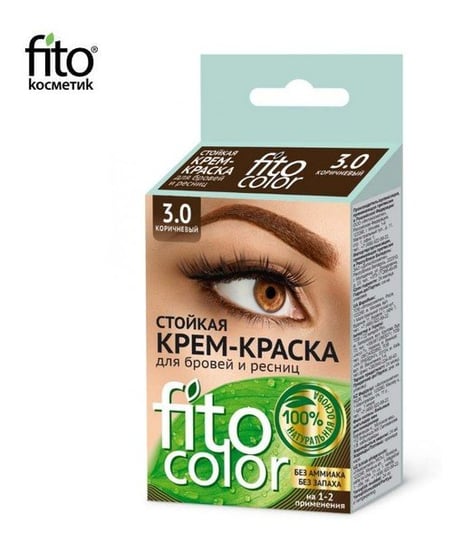 Fitokosmetik, Fito Color, farba do brwi i rzęs 3.0 Brązowy, 2x2 ml Fitokosmetik