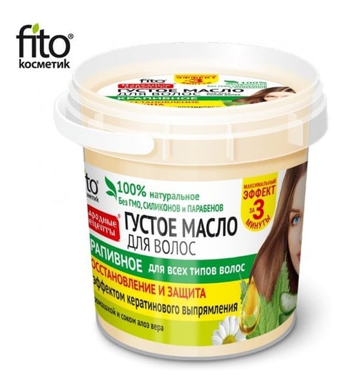 Fitokosmetik, olejek do włosów z efektem keratynowego prostowania, 155 ml Fitokosmetik