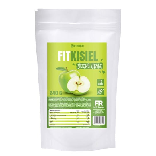 FitRec Fit Kisiel bez cukru 240 g o smaku zielonego jabłka FitRec