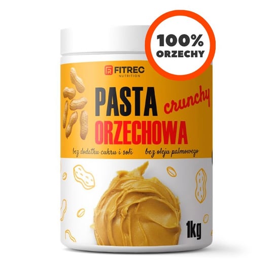 FitRec Pasta orzechowa Crunchy 1 kg FitRec