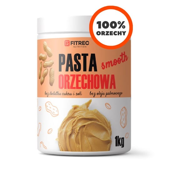FitRec Pasta orzechowa Smooth 1 kg FitRec