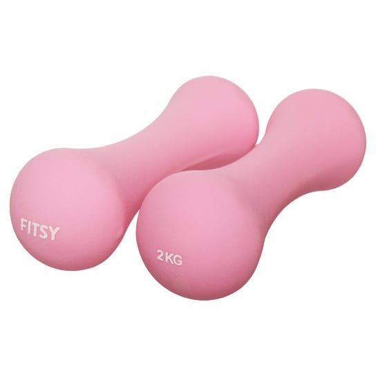 Fitsy, Hantle Neoprenowe, Różowe, 2 x 2 kg FITSY