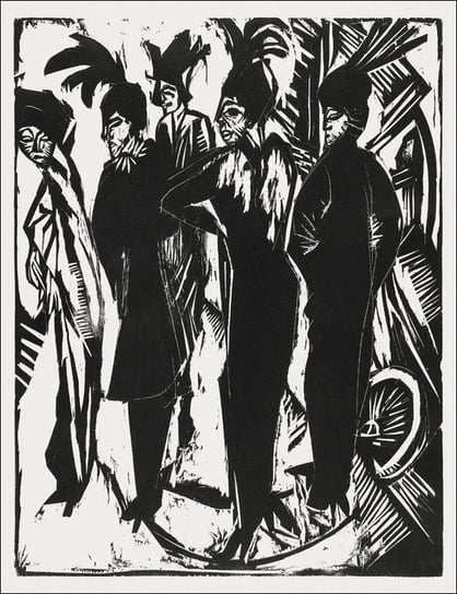 Five Women on the Street, Ernst Ludwig Kirchner - plakat 40x50 cm Galeria Plakatu
