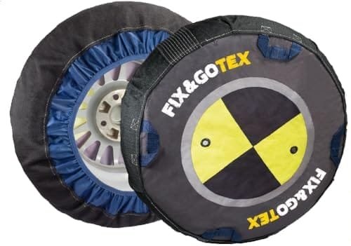 Fix & Go Tex - Opony Z Antypoślizgowym Bieżnikiem, Certyfikowane I Dopuszczone Przez Tuv. Kompatybilne Z Różnymi Rozmiarami. Łańcuchy Zimowe Inna marka