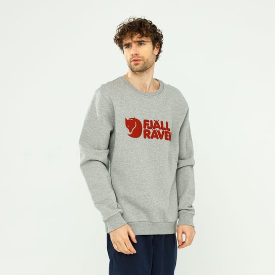 Fjallraven Logo Sweater Grey-Melange - L Fjallraven